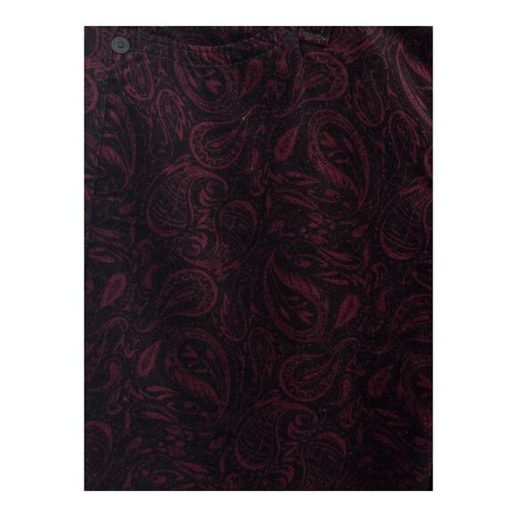 AG Jeans The Iva high rise bell bottom velour paisley size 25 - Picture 3 of 8